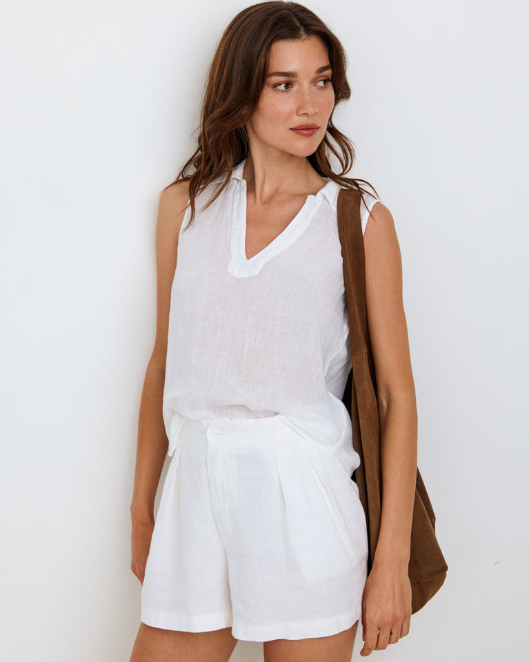 bella dahl Sleeveless Pullover - White