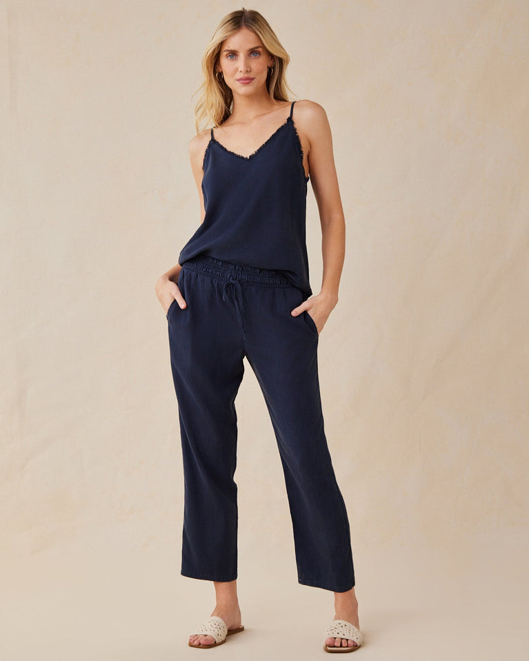 bella dahl Smocked Waist Trousers - Endless Sea