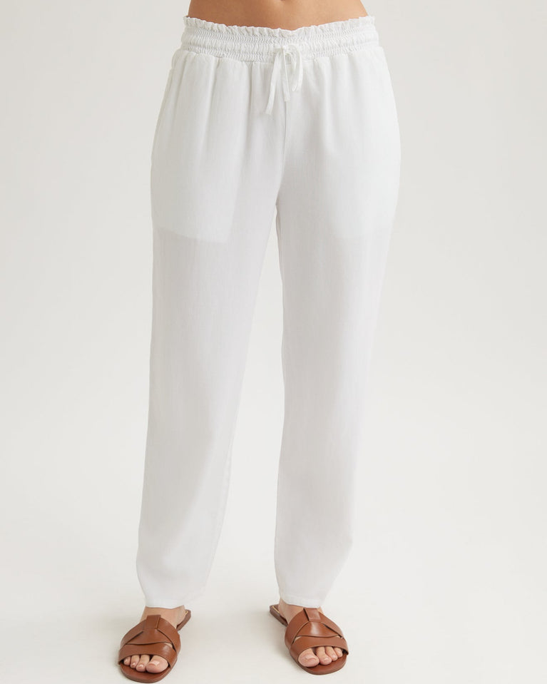 bella dahl Smocked Waist Trousers - White
