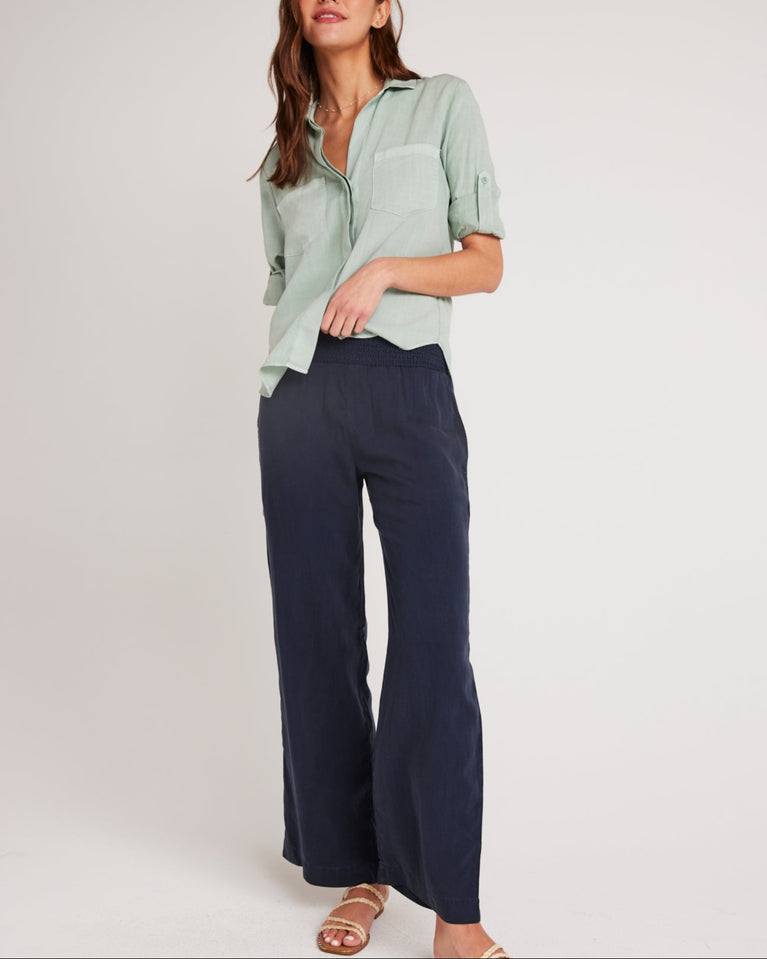 bella dahl Smocked Waist Wide Leg - Endless Sea