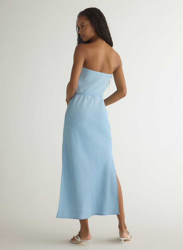 Bella Dahl Strapless Maxi Dress - Light Riviera Wash