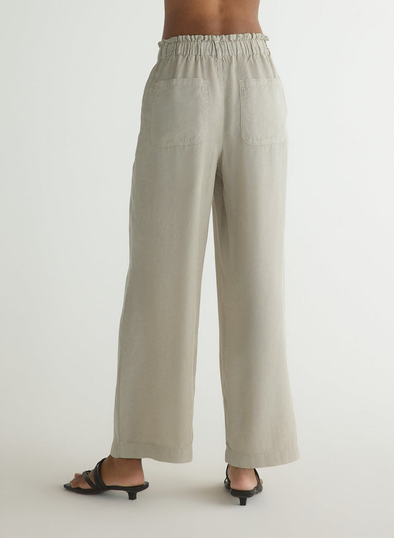 Bella Dahl Utility Pocket Ankle Pant - Foggy Coast