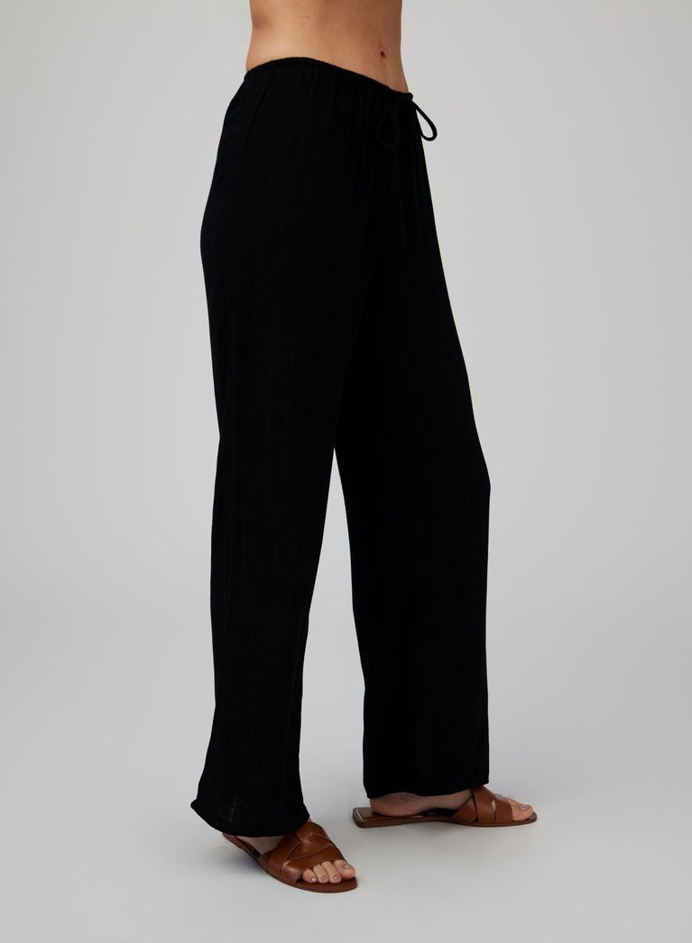Bella Dahl Wide Leg Pant - Black