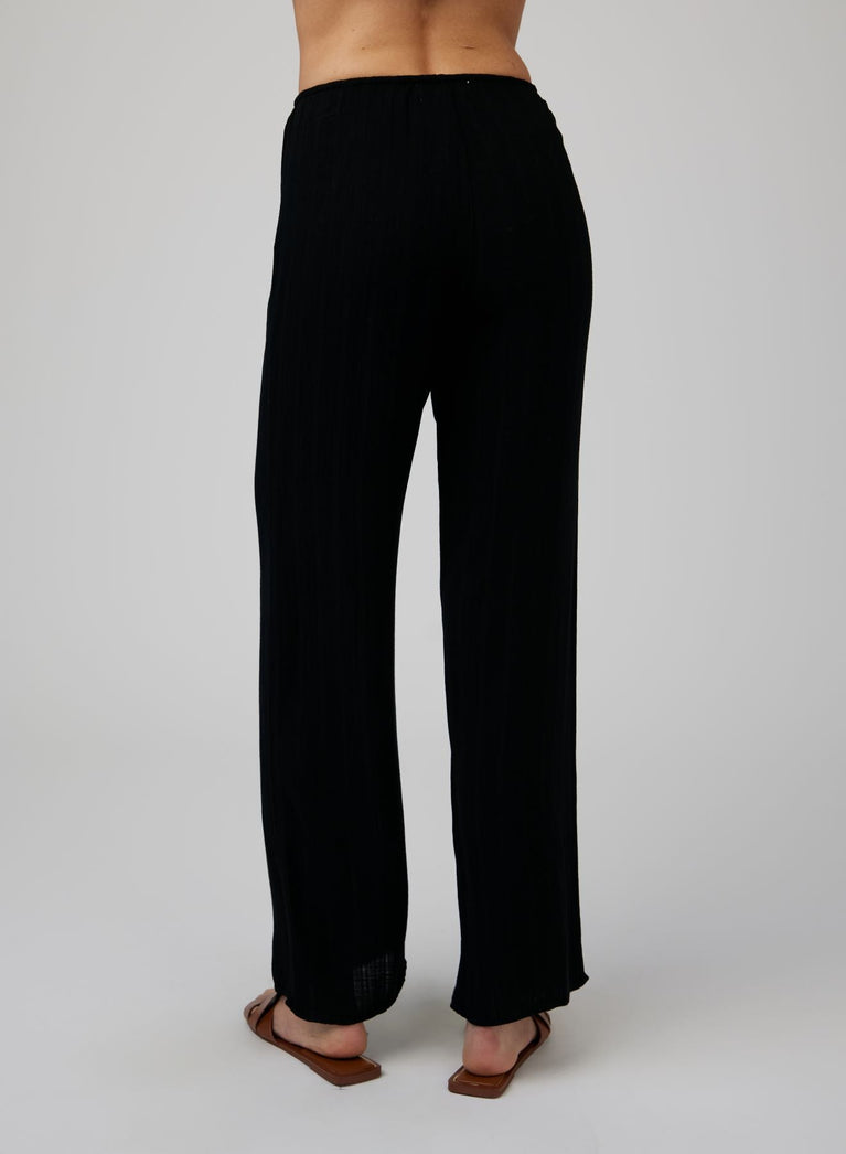 Bella Dahl Wide Leg Pant - Black