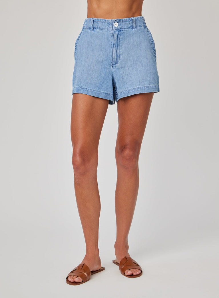 Bella Dahl Elle Playa Trouser Short - Sea Breeze Wash