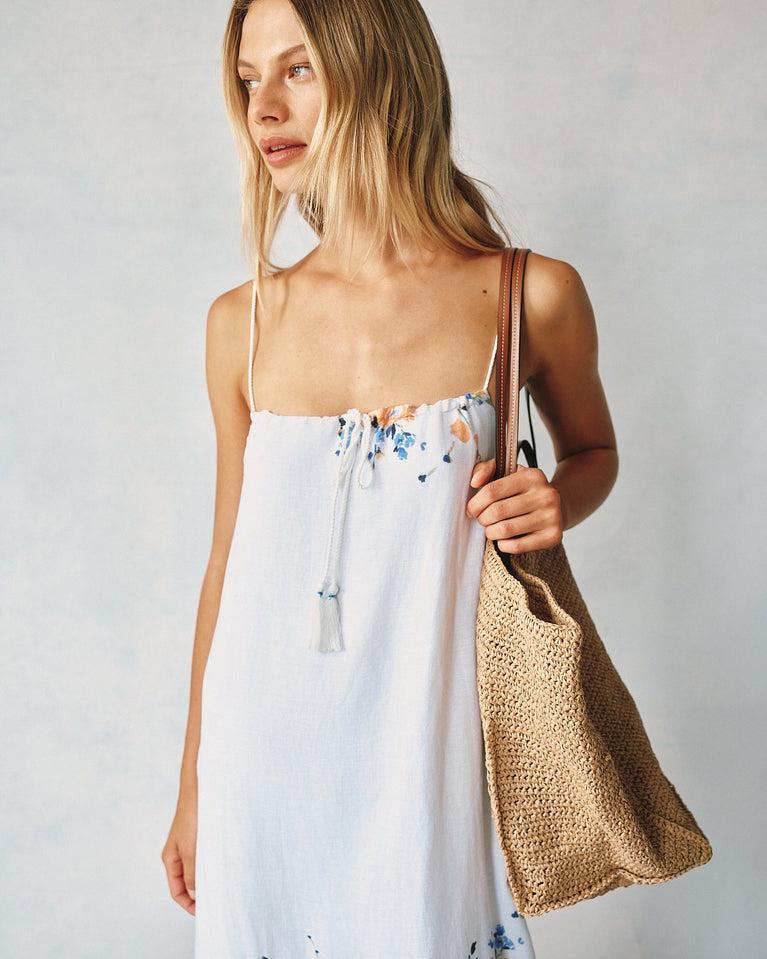 bella dahl Flowy Cami Midi Dress - Border Floral Print