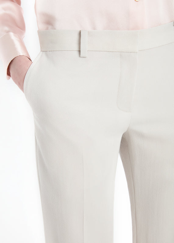 Bella Freud 1976 TROUSER CAVALRY TWILL | DOVE | 6 – Bella Freud