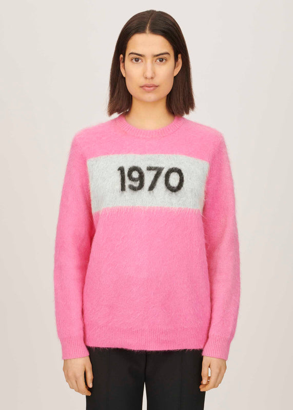 Bella Freud 1970 Mohair Jumper In Flamingo Pink