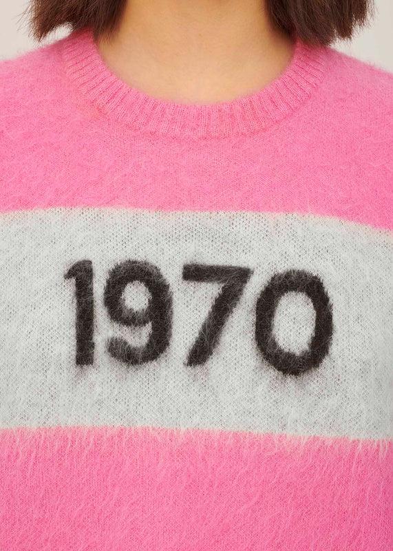 Bella Freud 1970 Mohair Jumper In Flamingo Pink