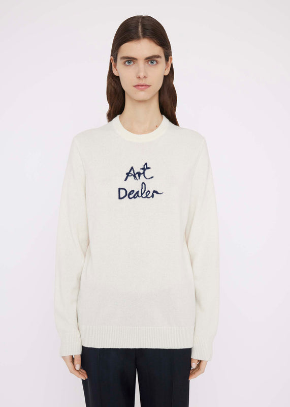 Bella Freud ART DEALER JUMPER | WHITE | XS – Bella Freud