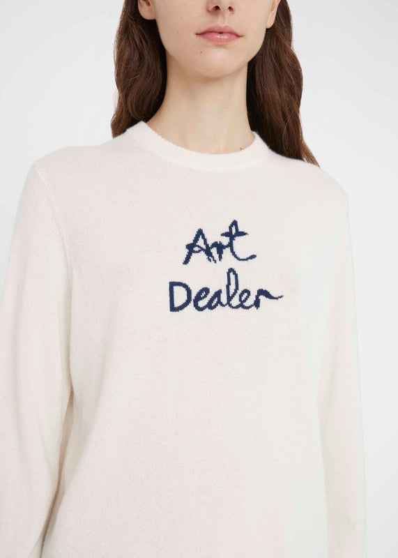 Bella Freud ART DEALER JUMPER | WHITE | XS – Bella Freud