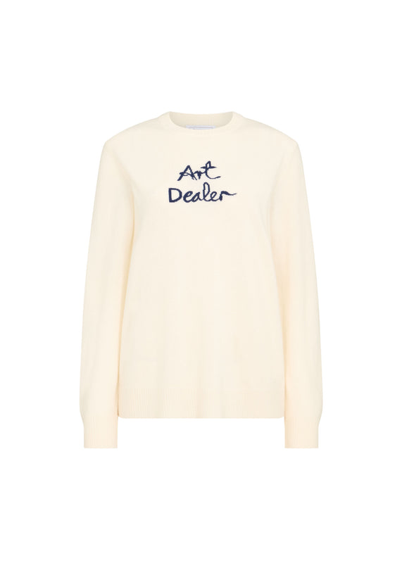 bella freud ART DEALER JUMPER | WHITE | XS – Bella Freud