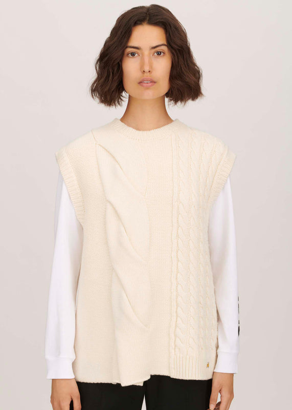Bella Freud Bella Freud Cable Vest L Bella Freud