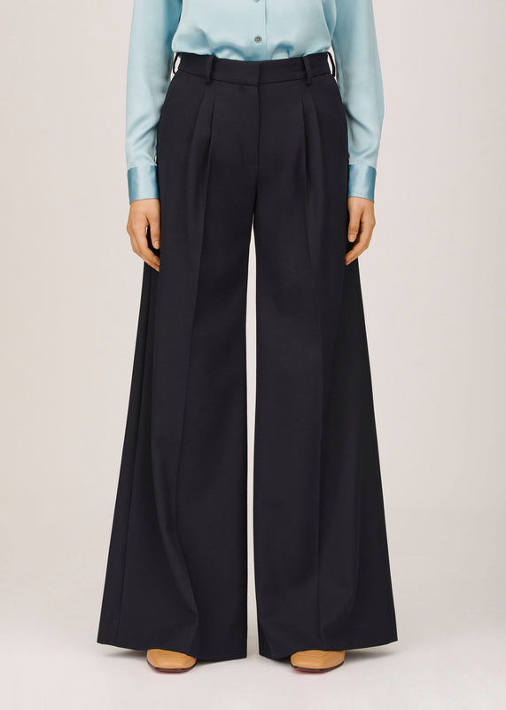 Bella Freud Cavalry Twill Bowie Trouser In Navy