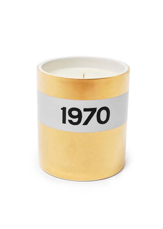 bella freud Ceramic 1970 Candle in Gold