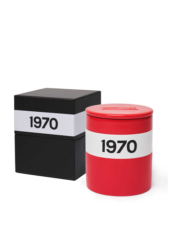 Bella Freud Ceramic 1970 Candle In Red