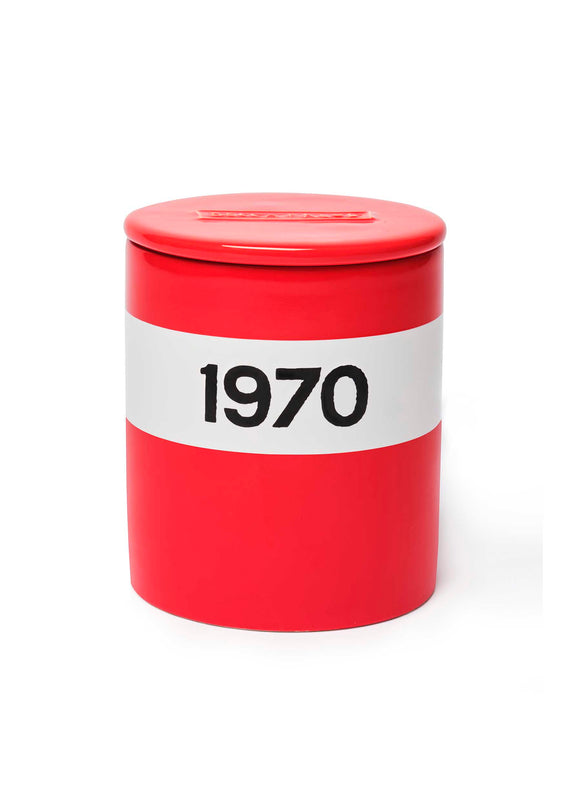 Bella Freud Ceramic 1970 Candle In Red