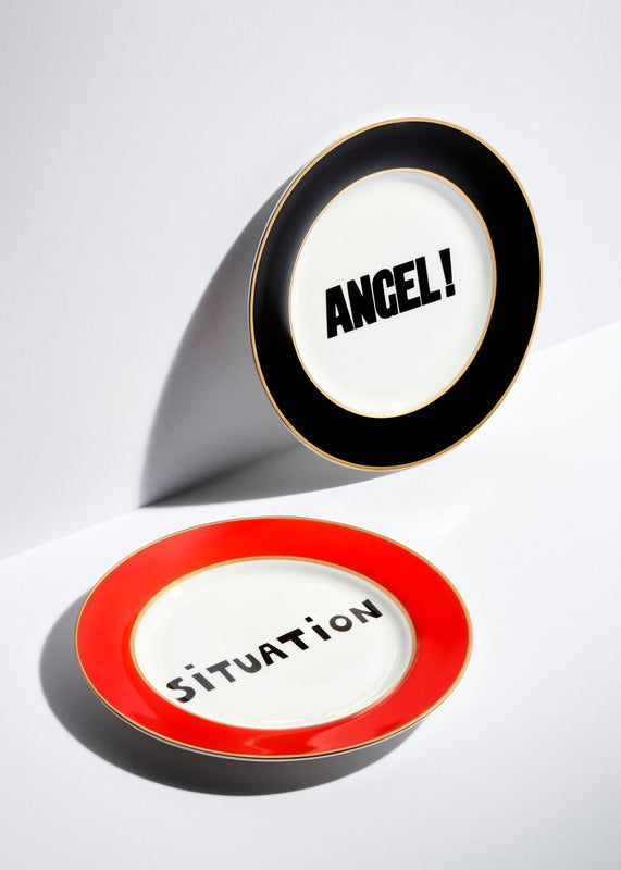 Bella Freud Dinner Plate Set - Angel /Situation