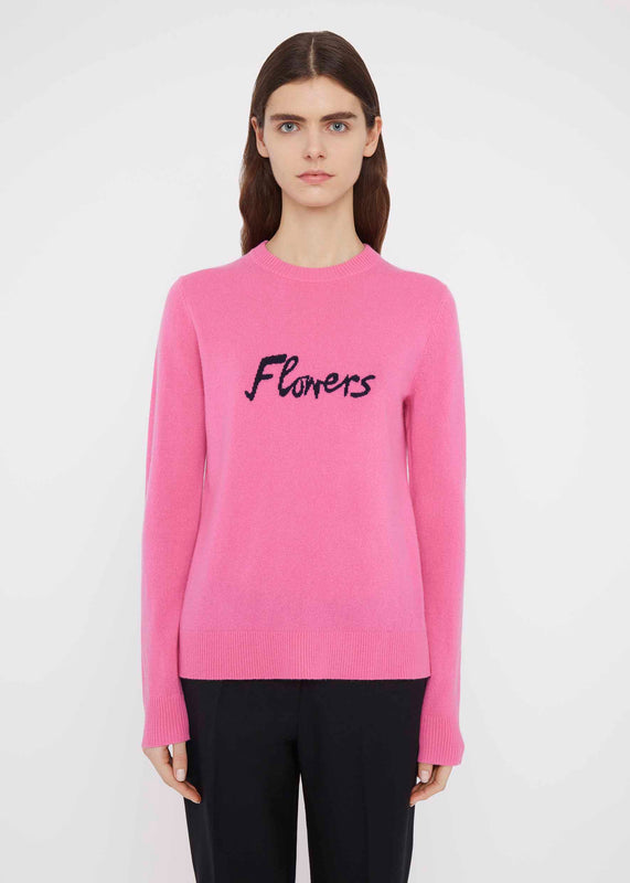 Bella Freud FLOWER JUMPER | PINK | XS – Bella Freud
