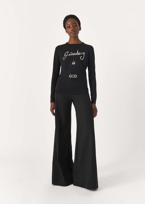 Bella Freud Ginsberg Is God Jumper In Black