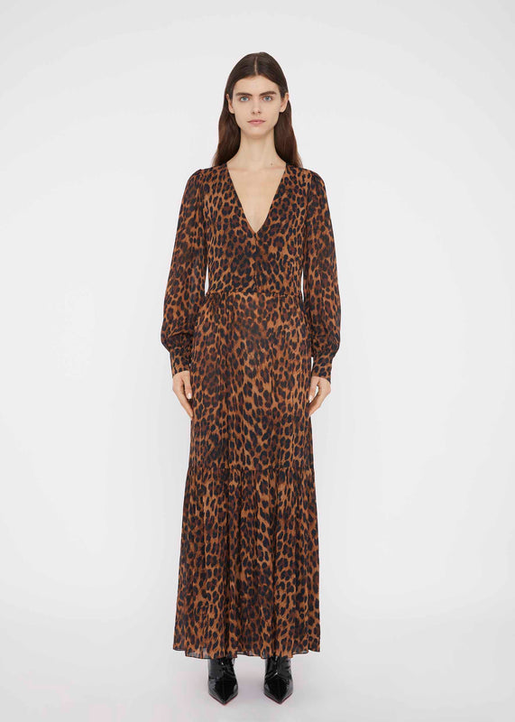 Bella Freud HERCOLANI DRESS | LEOPARD | 6 – Bella Freud