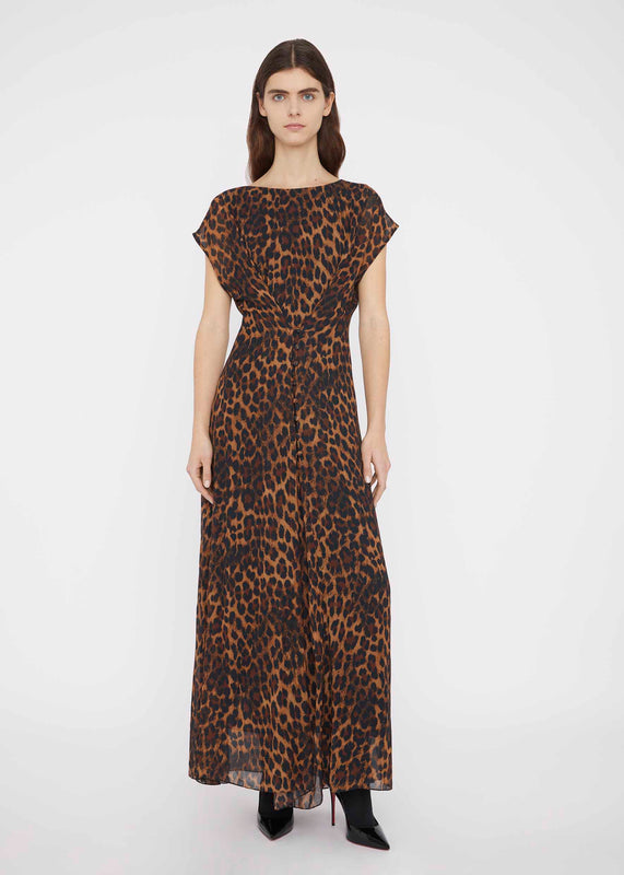 Bella Freud JOSEPHINE DRESS | LEOPARD | 6 – Bella Freud