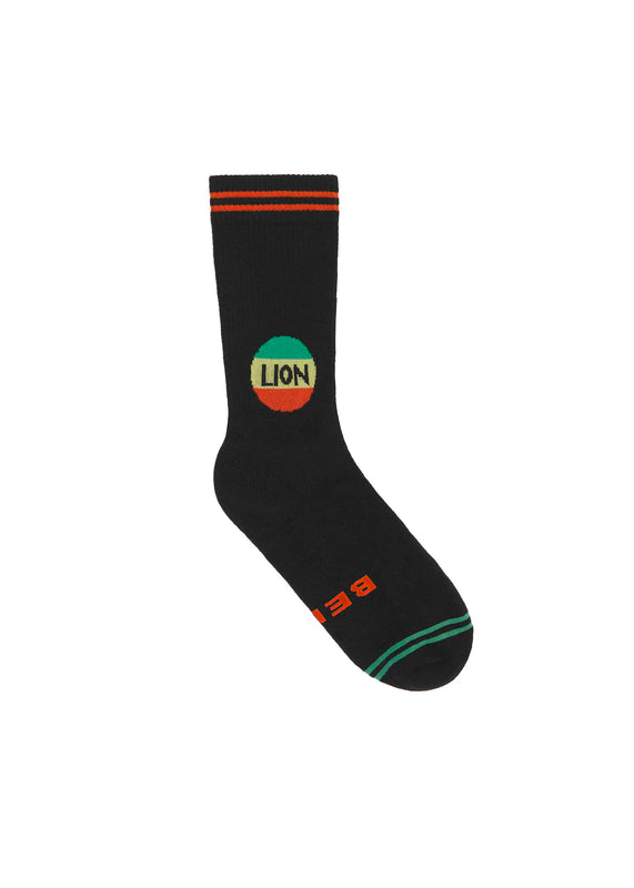 Bella Freud Lion Socks In Black