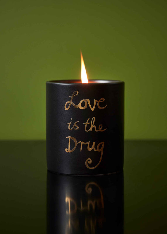 Bella Freud Love Is The Drug Candle In Black