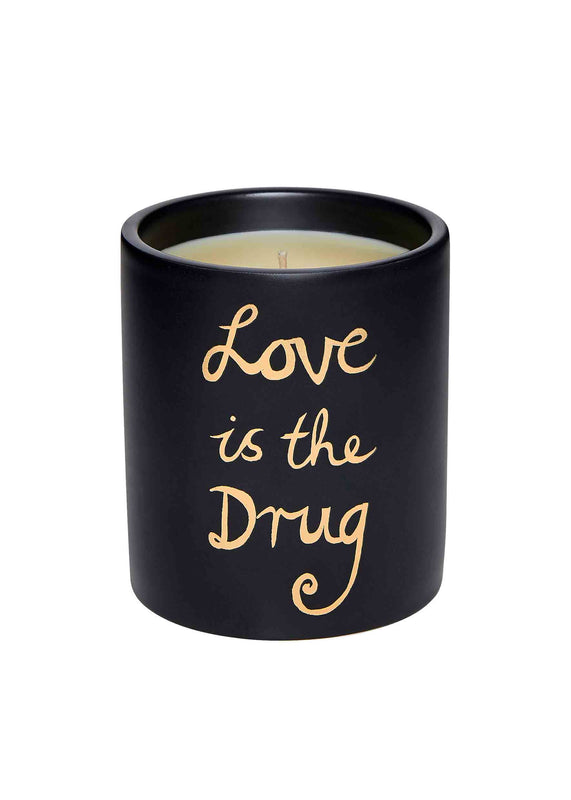 bella freud Love is The Drug Candle in Black