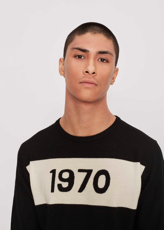 Bella Freud Mens 1970 Jumper In Black
