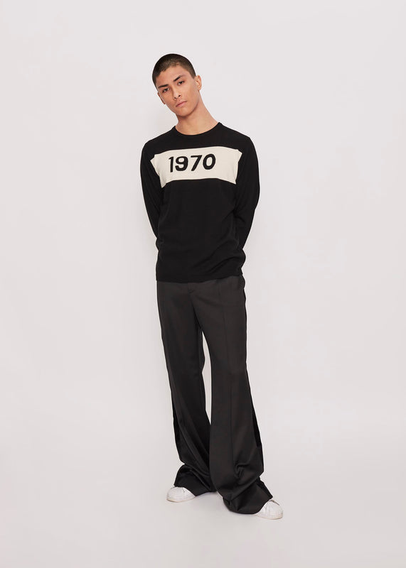 Bella Freud Mens 1970 Jumper In Black