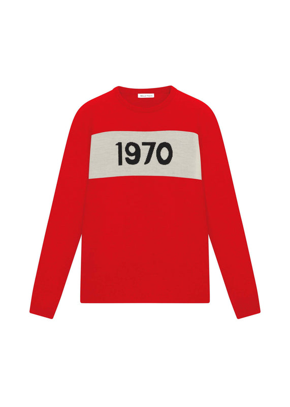 bella freud Mens 1970 Jumper in Red