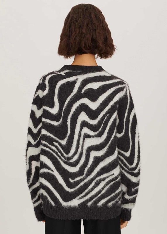 Bella Freud Bella Freud Mirage Zebra Jumper L Bella Freud