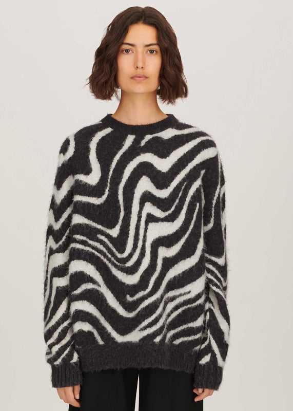 Bella Freud Bella Freud Mirage Zebra Jumper L Bella Freud