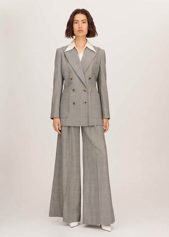 Bella Freud Bella Freud Prince Of Wales Check Bianca Jacket L Bella Freud