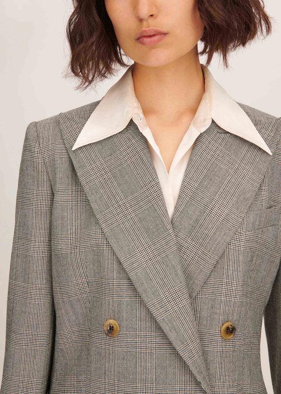 Bella Freud Bella Freud Prince Of Wales Check Bianca Jacket L Bella Freud