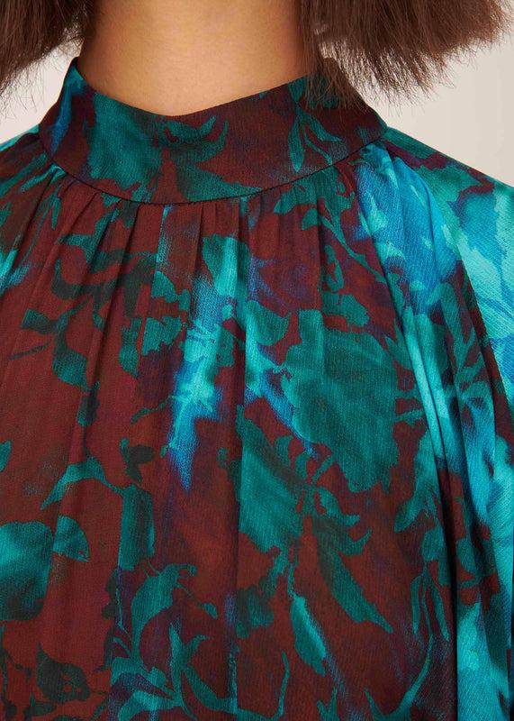 Bella Freud Bella Freud Printed Draped Dress L Bella Freud