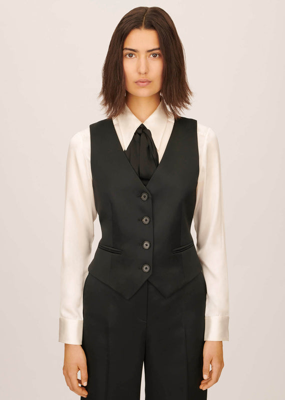 Bella Freud Bella Freud Satin Chrissie Waistcoat L Bella Freud