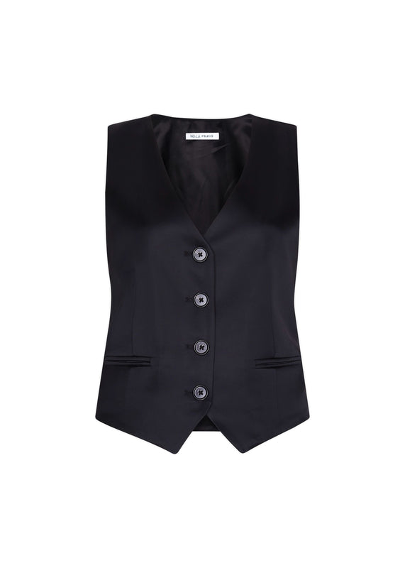 bella freud Bella Freud Satin Chrissie Waistcoat l Bella Freud