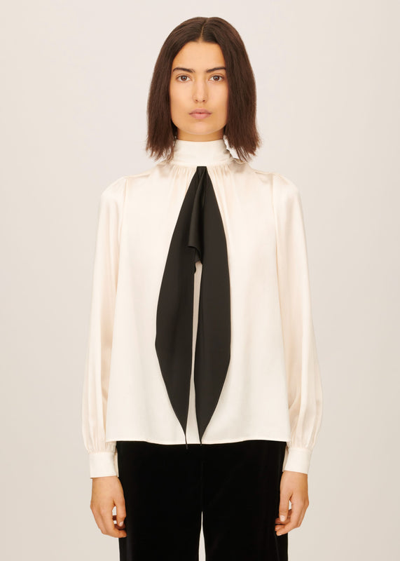 Bella Freud Bella Freud Satin Frill Shirt L Bella Freud