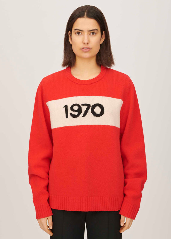 Bella Freud Shop The 1970 Oversized Jumper In Red