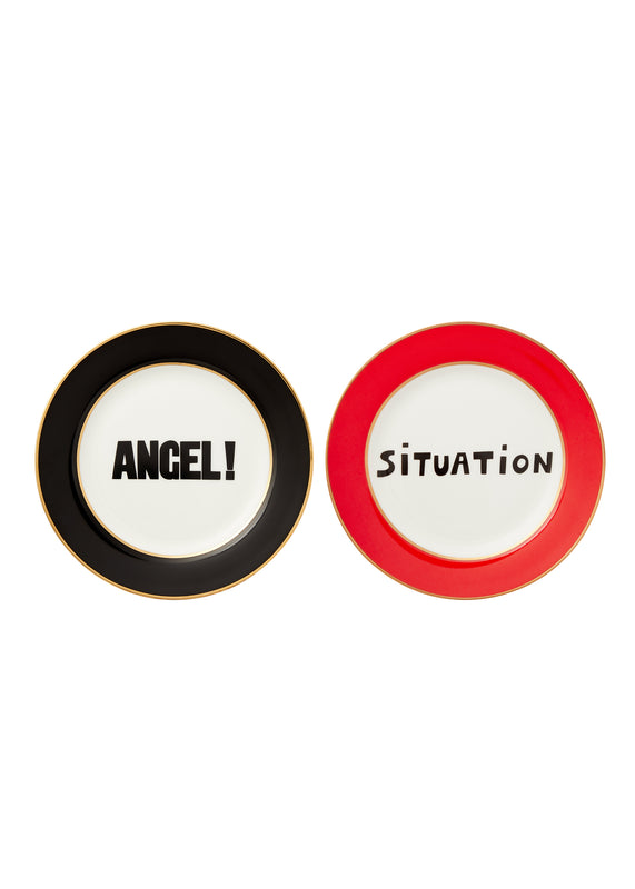 bella freud Side Plate Set - Angel /Situation