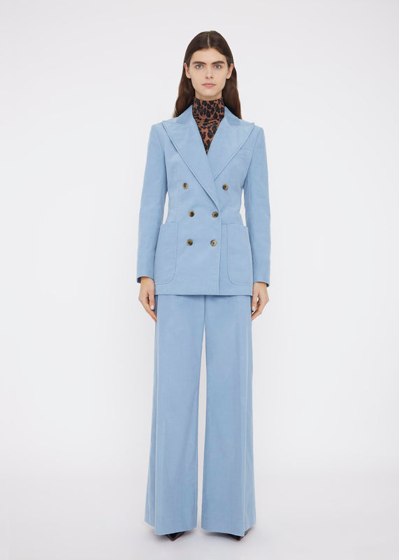 Bella Freud BIANCA JACKET CORDUROY | SKY BLUE | 6 – Bella Freud