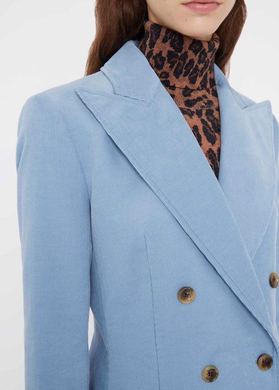 Bella Freud BIANCA JACKET CORDUROY | SKY BLUE | 6 – Bella Freud