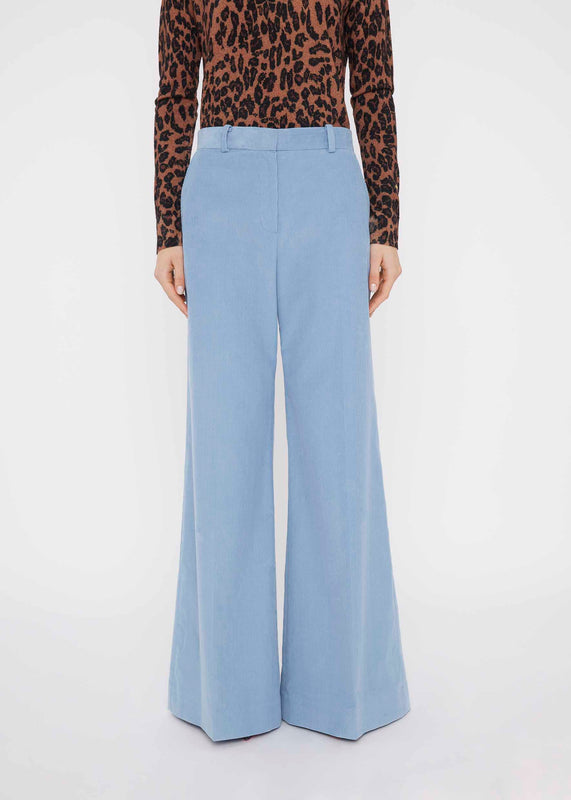 Bella Freud BIANCA TROUSER CORDUROY | SKY BLUE | 6 – Bella Freud