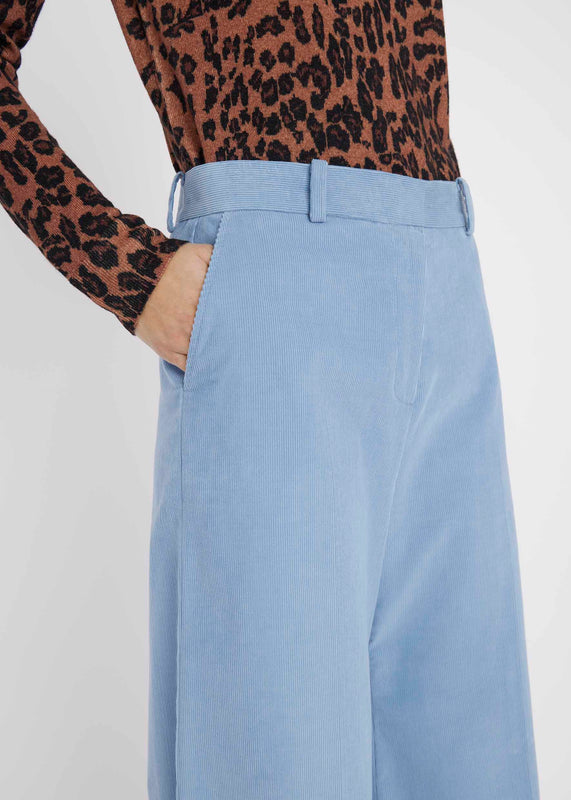 Bella Freud BIANCA TROUSER CORDUROY | SKY BLUE | 6 – Bella Freud