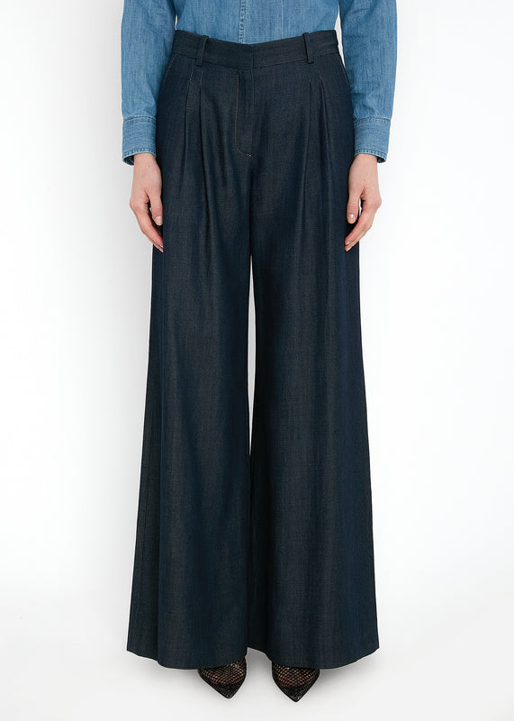 Bella Freud BOWIE TROUSER DENIM | DARK INDIGO | 6 – Bella Freud