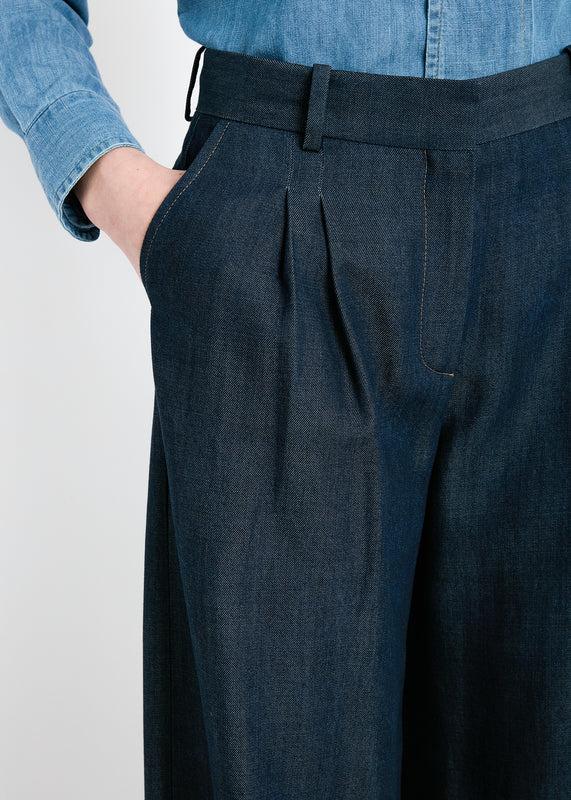 Bella Freud BOWIE TROUSER DENIM | DARK INDIGO | 6 – Bella Freud