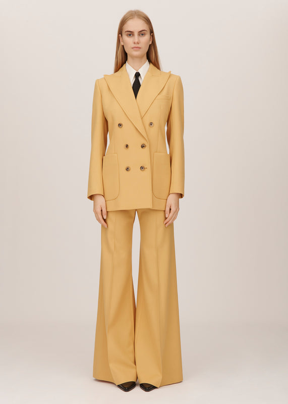 Bella Freud Cavalry Twill Bianca Jacket In Dune L Bella Freud