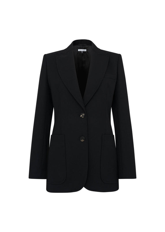 bella freud Cavalry Twill Saint James Jacket in Black